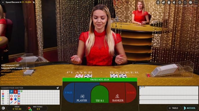 speed baccarat en ligne